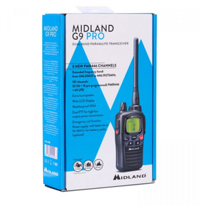Pack de 2 Midland G9 PRO + 2 Oreillettes offertes